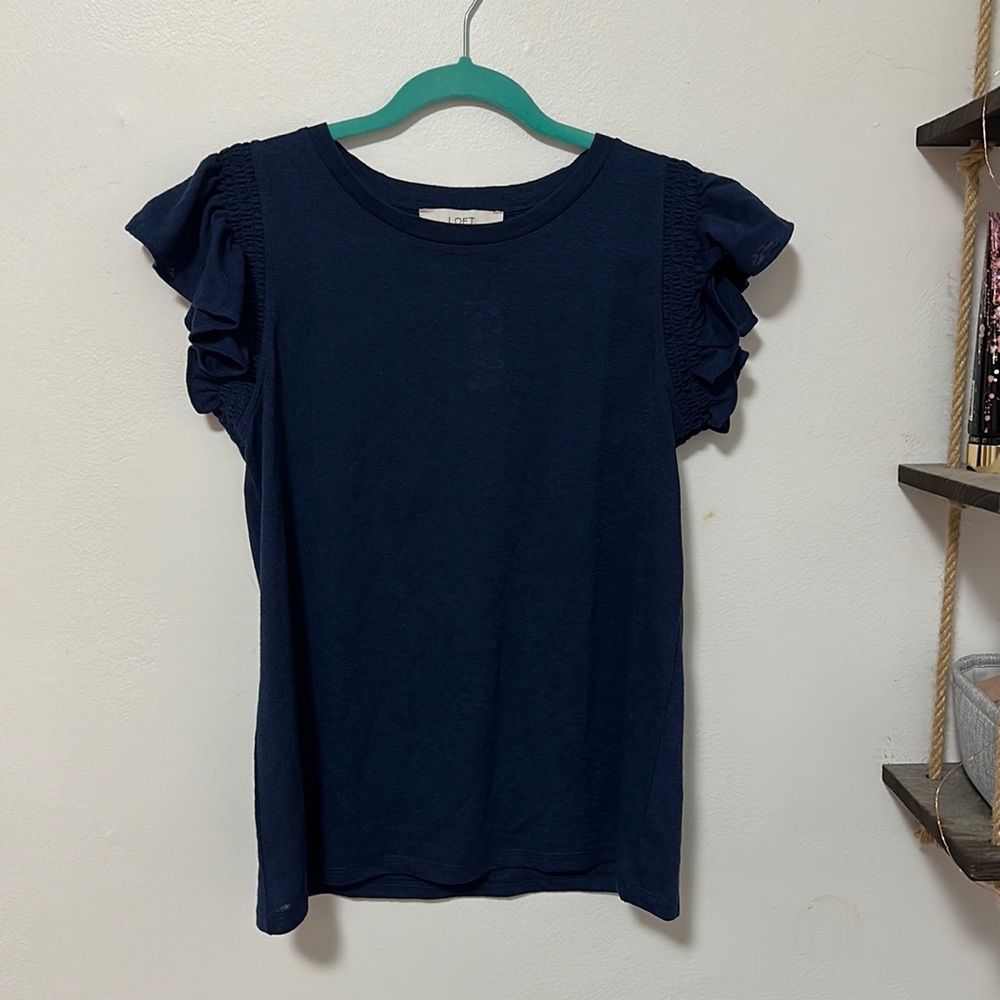 Loft Flutter Sleeve Blouse